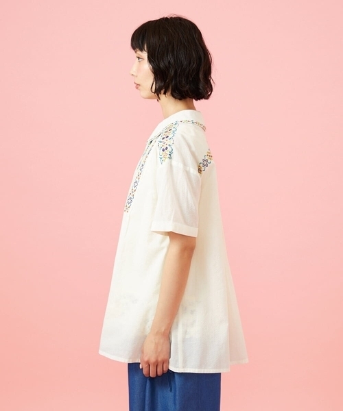 Jocomomola(ホコモモラ)の「Cruzar フラワーインド刺繍ブラウス(シャツ/ブラウス・レディース・ブラック/アイボリー・40)」の20枚目の写真