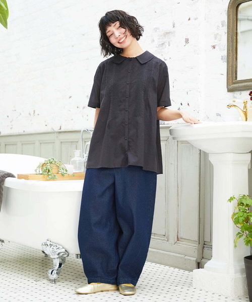 Jocomomola(ホコモモラ)の「Cruzar フラワーインド刺繍ブラウス(シャツ/ブラウス・レディース・ブラック/アイボリー・40)」の16枚目の写真