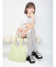 [STAYC] グリッツプラットフォームハート装飾サンダル_ブラック (7cm)