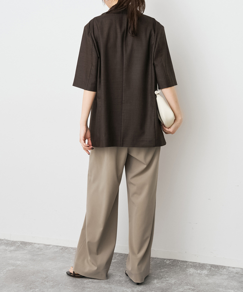 Spick & Span(スピックアンドスパン)の「《WEB限定 / 追加3》ドライストレッチイージーパンツ(スラックス・レディース・ベージュ/ブラック・34/40/38/36)」の20枚目の写真