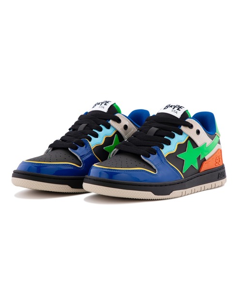 A BATHING APE(アベイシングエイプ)の「SK8 STA #1(スニーカー・メンズ・グリーン/レッド・8.5/12/9.5/7/10/9/11/13/8)」の1枚目の写真