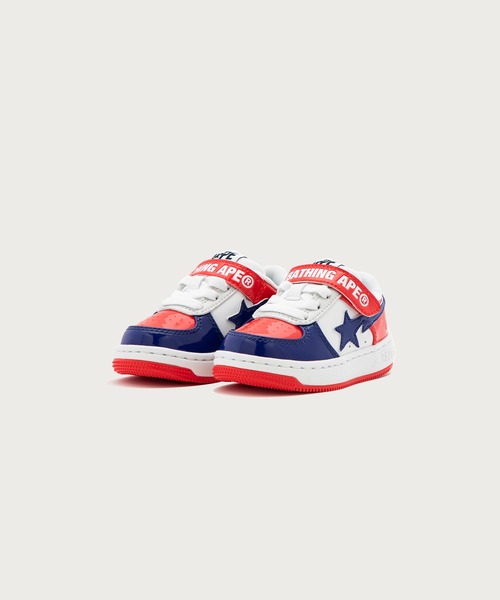 A BATHING APE(アベイシングエイプ)の「BAPE STA KIDS #2(スニーカー・キッズ・ピンク/グリーン/レッド・14.0cm/12.0cm/16/13.0cm)」の3枚目の写真
