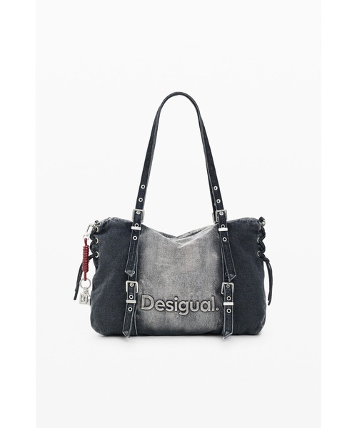 Desigual(デシグアル)の「ウォッシュデニム ラージトートバッグ(トートバッグ・レディース・ブラック・FREE)」の2枚目の写真