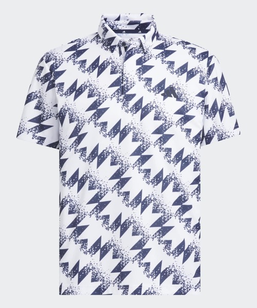 adidas(アディダス)の「AOP半袖ポロ【adidas Golf/アディダスゴルフ】(ポロシャツ・メンズ・ホワイト・SMALL/MEDIUM/LARGE/X-LARGE/XX-LARGE)」の2枚目の写真