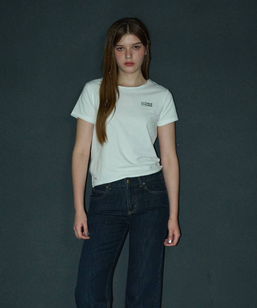 REEMNIK（リームニック）の「MUTE BLANK SHORT-SLEEVED T-SHIRT [WHITE]（Tシャツ/カットソー・レディース・ホワイト・MEDIUM/SMALL）」の9枚目の写真
