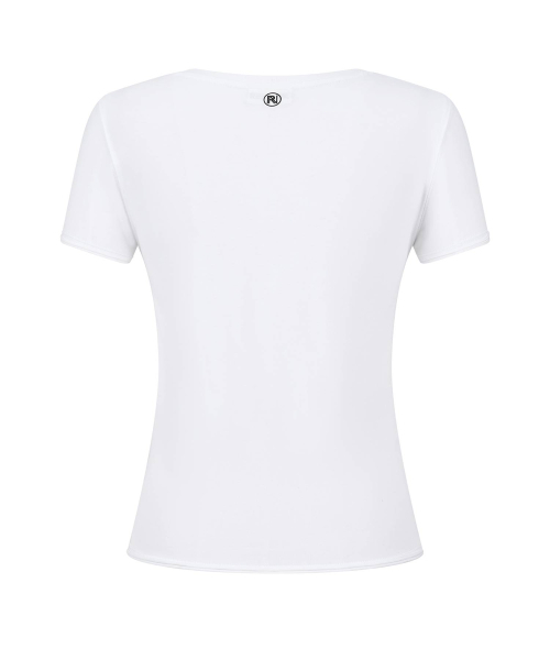 REEMNIK（リームニック）の「MUTE BLANK SHORT-SLEEVED T-SHIRT [WHITE]（Tシャツ/カットソー・レディース・ホワイト・MEDIUM/SMALL）」の2枚目の写真
