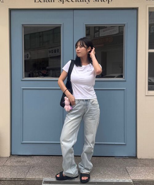REEMNIK（リームニック）の「MUTE BLANK SHORT-SLEEVED T-SHIRT [WHITE]（Tシャツ/カットソー・レディース・ホワイト・MEDIUM/SMALL）」の3枚目の写真