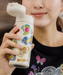 ScoLar（スカラー）の「462030：アップリケ柄ワンプッシュボトル（水筒）」