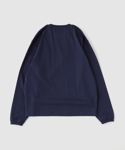 C.P. COMPANY（シーピーカンパニー）の「C.P.Company / シーピーカンパニー 30/2 M. JRSY TWD LNG SLV LNS TS（Tシャツ/カットソー・メンズ・ベージュ/ブラック/ネイビー・X-SMALL/MEDIUM/SMALL/LARGE）」の4枚目の写真