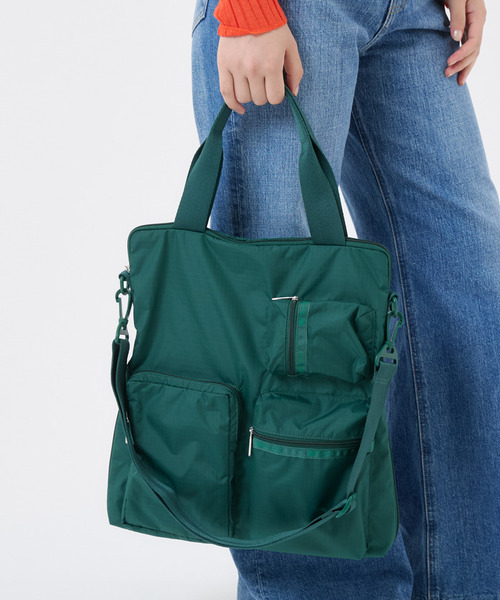 LeSportsac(レスポートサック)の「CARGO N/S TOTE エデングリーン(ショルダーバッグ・レディース・グリーン・FREE)」の2枚目の写真