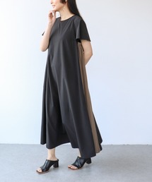 接触冷感脇プリーツワンピース