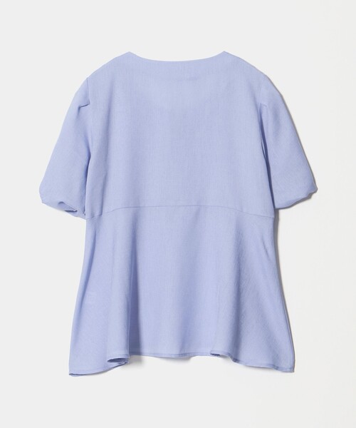 A DAY IN THE LIFE UNITED ARROWS(アデイインザライフユナイテッドアローズ)の「ツイル ペプラム ツイストスリーブブラウス 2 <A DAY IN THE LIFE>(シャツ/ブラウス・レディース・その他1/ライトブルー/ネイビー・FREE)」の10枚目の写真