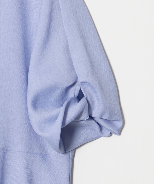 A DAY IN THE LIFE UNITED ARROWS(アデイインザライフユナイテッドアローズ)の「ツイル ペプラム ツイストスリーブブラウス 2 <A DAY IN THE LIFE>(シャツ/ブラウス・レディース・その他1/ライトブルー/ネイビー・FREE)」の12枚目の写真