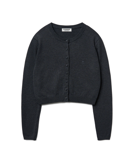TTUDEMENT（トュードメント）の「DAILY WOOL KNIT CARDIGAN_CHARCOAL（カーディガン/ボレロ・レディース・その他・FREE）」の4枚目の写真