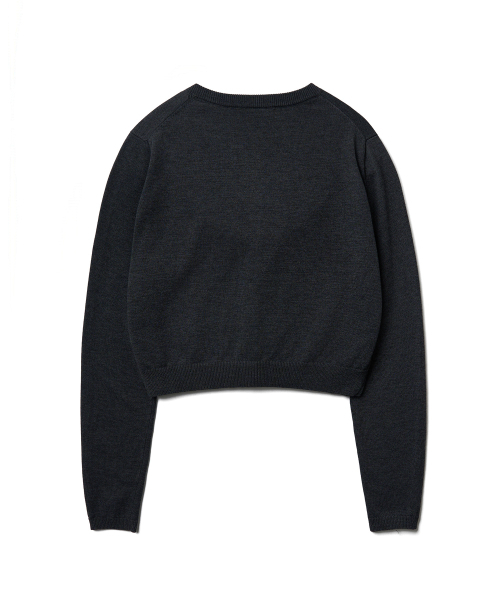 TTUDEMENT（トュードメント）の「DAILY WOOL KNIT CARDIGAN_CHARCOAL（カーディガン/ボレロ・レディース・その他・FREE）」の5枚目の写真