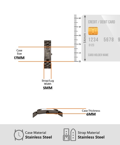 ARMANI EXCHANGE（アルマーニエクスチェンジ）の「アルマーニ・エクスチェンジ 腕時計 レディース アナログ ステンレス AX4703（アナログ腕時計・レディース・ブラウン・FREE）」の5枚目の写真