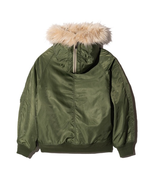 glamb(グラム)の「Luxe Flight Jacket / リュクスフライトジャケット(ミリタリージャケット・メンズ・ワイン/ブラック/カーキ・S/M/L)」の7枚目の写真
