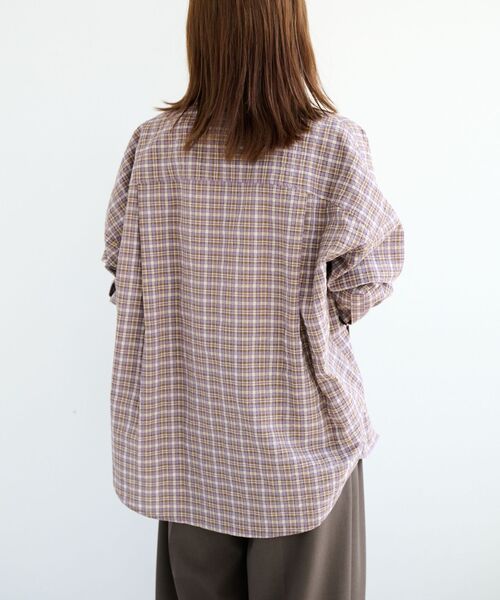 OUTDOOR PRODUCTS（アウトドアプロダクツ）の「チェックシャツ（シャツ/ブラウス・レディース・パープル/ホワイト系その他・FREE）」の18枚目の写真
