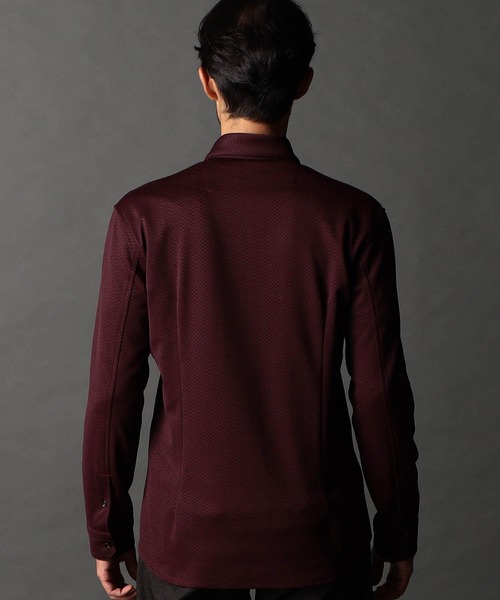 NICOLE CLUB FOR MEN(ニコルクラブフォーメン)の「ジオメトリックスタンドボタンダウンシャツ(シャツ/ブラウス・メンズ・ブラック系/ボルドー/ホワイト系/ネイビー系・MEDIUM/LARGE/X-LARGE)」の18枚目の写真