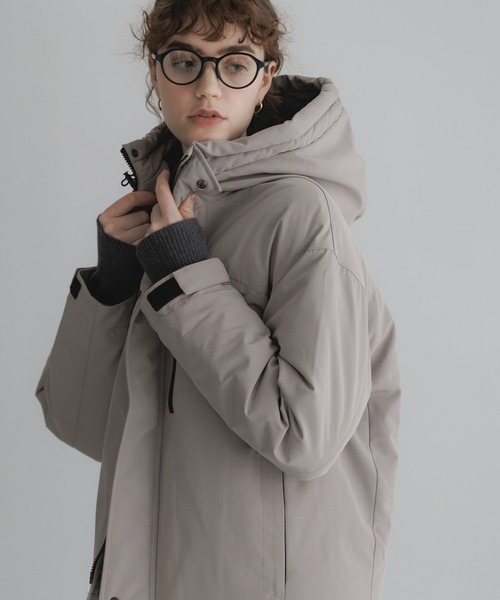 URBAN RESEARCH Sonny Label(アーバンリサーチサニーレーベル)の「フーディーダウンジャケット(ダウンジャケット/コート・レディース・オリーブ/グレー系その他/アイボリー/ブラック・FREE)」の3枚目の写真
