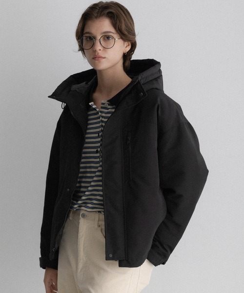 URBAN RESEARCH Sonny Label(アーバンリサーチサニーレーベル)の「フーディーダウンジャケット(ダウンジャケット/コート・レディース・オリーブ/グレー系その他/アイボリー/ブラック・FREE)」の9枚目の写真