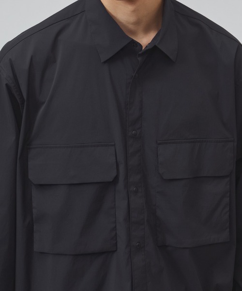 TIGORA(ティゴラ)の「ティゴラ TIGORA 撥水長袖フラップポケットシャツ CORDURA(R)使用(シャツ/ブラウス・メンズ・カーキ/ネイビー/ブラック・S/M/L/LL/3L)」の13枚目の写真