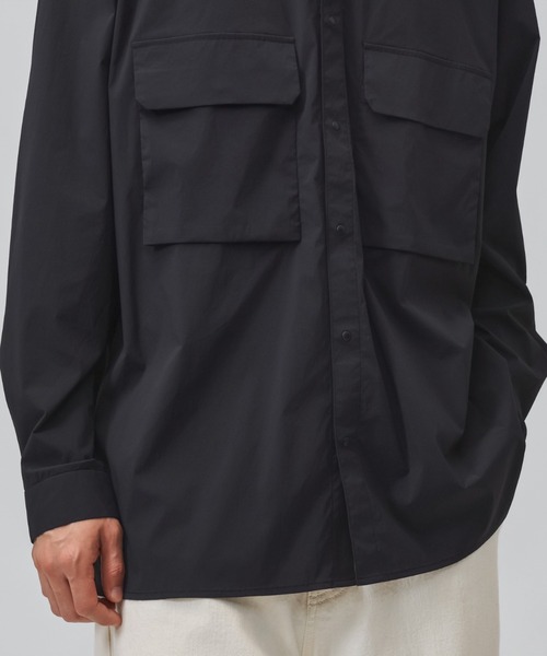 TIGORA(ティゴラ)の「ティゴラ TIGORA 撥水長袖フラップポケットシャツ CORDURA(R)使用(シャツ/ブラウス・メンズ・カーキ/ネイビー/ブラック・S/M/L/LL/3L)」の14枚目の写真