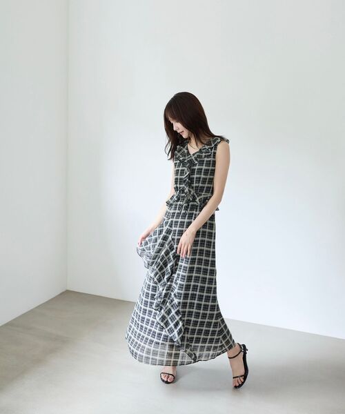 cle blatt(クレブラット)の「アシンメトリーラッフルワンピース(ワンピース・レディース・ブラック系その他/ブラウン系その他2・SMALL/MEDIUM)」の18枚目の写真