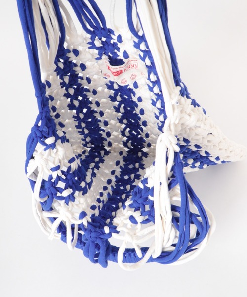 THE GOODLAND MARKET(ザグッドランドマーケット)の「PROJECT 1000 MACRAME NET(ハンドバッグ・レディース・レッド/オリーブ/ピンク/ブルー・ONE)」の7枚目の写真