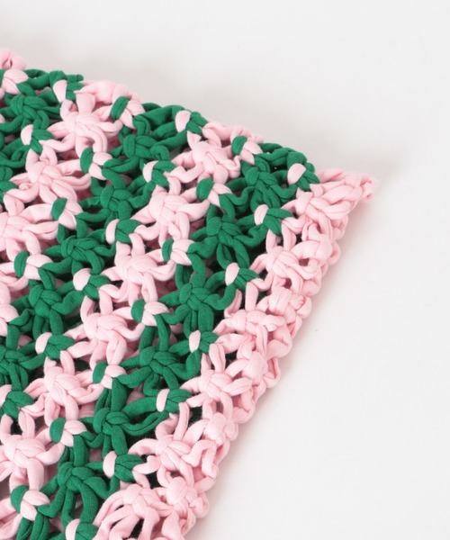 THE GOODLAND MARKET(ザグッドランドマーケット)の「PROJECT 1000 MACRAME NET(ハンドバッグ・レディース・レッド/オリーブ/ピンク/ブルー・ONE)」の10枚目の写真