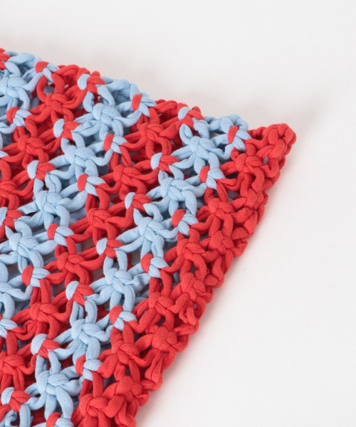 THE GOODLAND MARKET(ザグッドランドマーケット)の「PROJECT 1000 MACRAME NET(ハンドバッグ・レディース・レッド/オリーブ/ピンク/ブルー・ONE)」の12枚目の写真