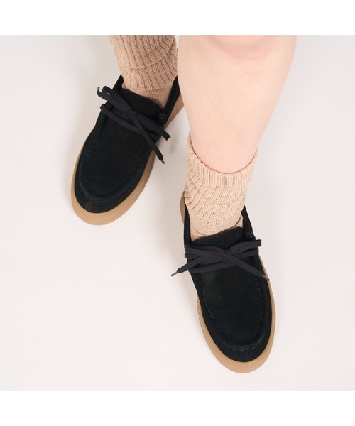 Clarks(クラークス)の「Mykah Beat/マイカビート(ブラックスエード)(モカシン/デッキシューズ・レディース・ブラック・UK5/UK5.5/UK6/UK3/UK3.5/UK4/UK4.5)」の16枚目の写真