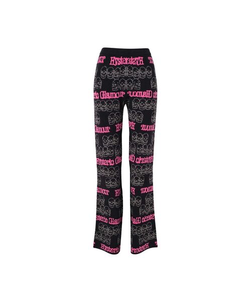 HYSTERIC GLAMOUR(ヒステリックグラマー)の「SKULL STRIPE柄ジャカード パンツ(その他パンツ・レディース・ピンク系その他/ブラウン系その他/ブラック系その他・FREE)」の2枚目の写真
