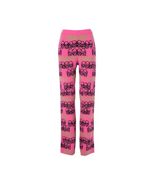 HYSTERIC GLAMOUR(ヒステリックグラマー)の「SKULL STRIPE柄ジャカード パンツ(その他パンツ・レディース・ピンク系その他/ブラウン系その他/ブラック系その他・FREE)」の1枚目の写真