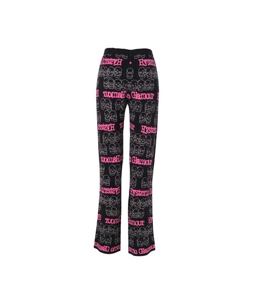 HYSTERIC GLAMOUR(ヒステリックグラマー)の「SKULL STRIPE柄ジャカード パンツ(その他パンツ・レディース・ピンク系その他/ブラウン系その他/ブラック系その他・FREE)」の8枚目の写真