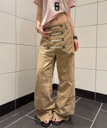 2026AW ナポレオンデザイン ワイドデニムパンツ/ユニセックス