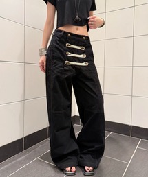 2026AW ナポレオンデザイン ワイドデニムパンツ/ユニセックス