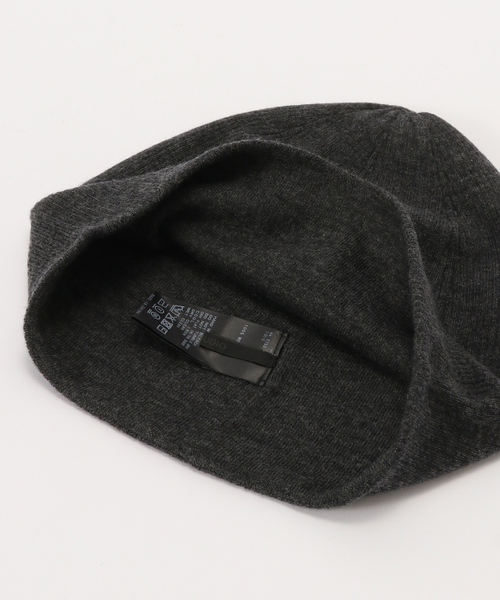 AP STUDIO(エーピーストゥディオ)の「Soft rib Beanie(ニットキャップ/ビーニー・レディース・グレー/ブラック・FREE)」の5枚目の写真