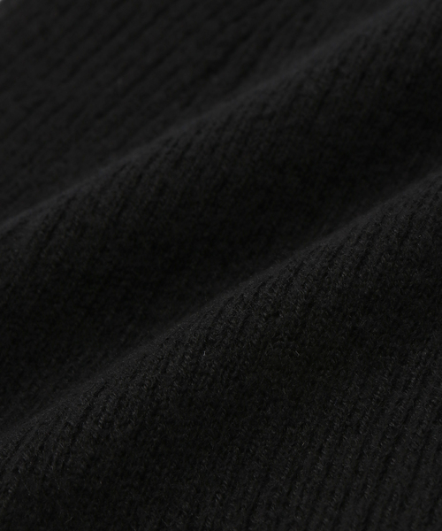 AP STUDIO(エーピーストゥディオ)の「Soft rib Beanie(ニットキャップ/ビーニー・レディース・グレー/ブラック・FREE)」の4枚目の写真