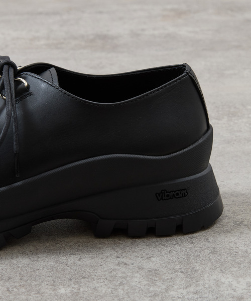 PADRONE(パドローネ)の「PADRONE パドローネ / INTERLACE SHOES with 884C Vibram 884Cビブラムソールレザーモカシンシューズ / PU8840-2012(ブーツ・メンズ・ブラック・40/41/42/43)」の12枚目の写真