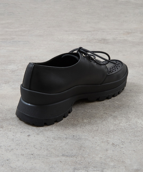 PADRONE(パドローネ)の「PADRONE パドローネ / INTERLACE SHOES with 884C Vibram 884Cビブラムソールレザーモカシンシューズ / PU8840-2012(ブーツ・メンズ・ブラック・40/41/42/43)」の14枚目の写真