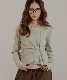 outseam side button cardigan / サイドボタンカーディガン