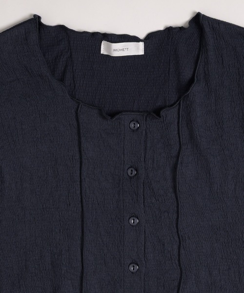 MUHET(ミュエータ)の「outseam side button cardigan / サイドボタンカーディガン(カーディガン/ボレロ・レディース・ネイビー/ミント/グレー・FREE)」の17枚目の写真
