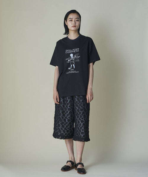 mintdesigns(ミントデザインズ)の「Doll Scout Equipment T-Shirt(Tシャツ/カットソー・レディース・ホワイト/ブラック・2/5)」の5枚目の写真