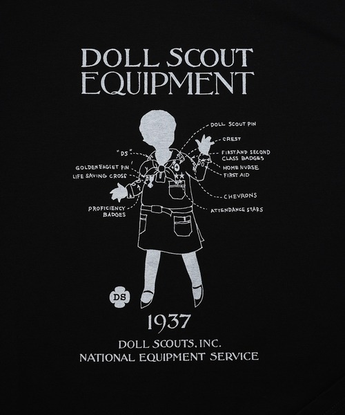 mintdesigns(ミントデザインズ)の「Doll Scout Equipment T-Shirt(Tシャツ/カットソー・レディース・ホワイト/ブラック・2/5)」の15枚目の写真