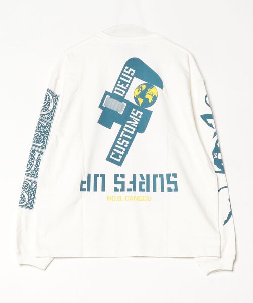 DEUS EX MACHINA(デウスエクスマキナ)の「Deus Ex Machina/デウス・エクス・マキナ/SWELL MAPS OS LS TEE/VINTAGE WHITE(Tシャツ/カットソー・メンズ・ホワイト・L/M/S)」の2枚目の写真