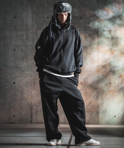 GLIMCLAP(グリムクラップ)の「msw1959-Bonded-Boa Sweat Dolman-Sleeve Crewneck Pullover スウェット(212-052-gla-cg)(スウェット・メンズ・ミックスグレー/ブラック・L/M/S)」の8枚目の写真
