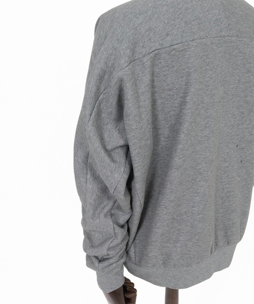 GLIMCLAP(グリムクラップ)の「msw1959-Bonded-Boa Sweat Dolman-Sleeve Crewneck Pullover スウェット(212-052-gla-cg)(スウェット・メンズ・ミックスグレー/ブラック・L/M/S)」の22枚目の写真