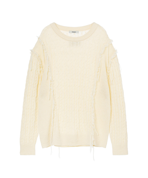 DEINET(ダイニット)の「CABLED PULLOVER KNIT IN IVORY(ニット/セーター・レディース・その他・FREE)」の1枚目の写真
