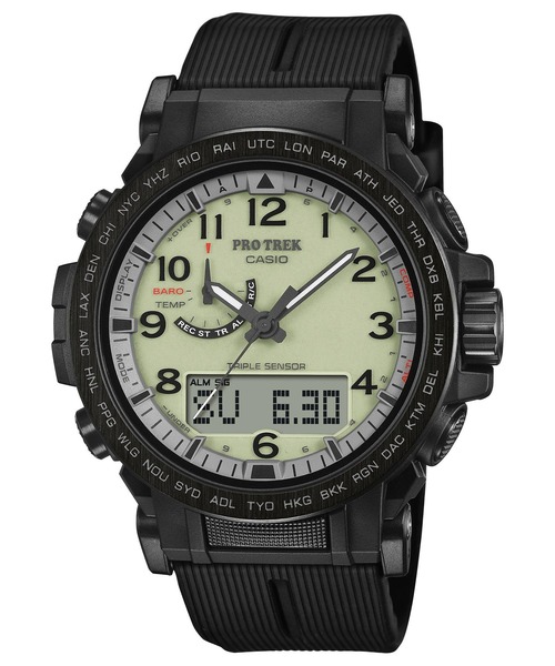 PRO TREK(プロトレック)の「Climber Line(クライマーライン) / 電波ソーラー / PRW-51LD-1JF(アナログ腕時計・メンズ・ブラック・FREE)」の1枚目の写真
